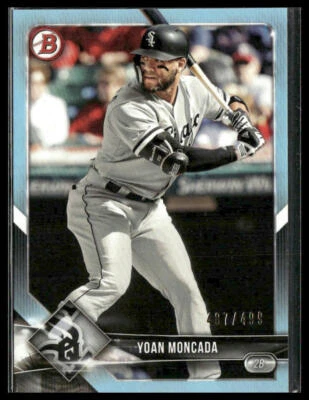 Yoan Moncada #19 2018 Bowman Sky Blue 487/499 Foto 1 de 2
