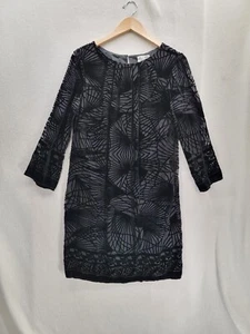 NWT Max Studio Graziella M.S.S.P Velvet Silk blend Black $148 Dress Size-M - Picture 1 of 9