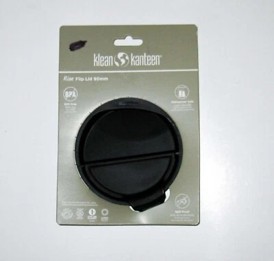 Tapa abatible negra 90 mm K90FLID-BK-T Klean Kanteen Rise NOS tapa de cantimplora sin BPA Foto 1 de 2