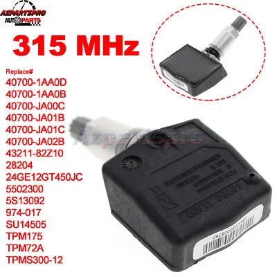 Sensor de presión de neumáticos TPMS 40700-1AA0D para Nissan Máxima Sentra Versa 2014-2007 Foto 1 de 4