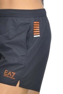 EA7 Emporio Armani Swim Shorts (Orange Logo) - Picture 1 of 7