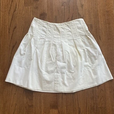 Юбка Leggiadro белая трапециевидная морская летняя хлопковая дизайнерская шикарная женская размер 6 - Изображение 1 из 4