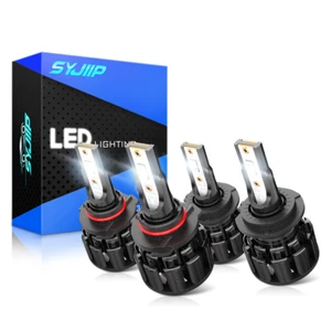 9005 H7 LED Headlight Bulbs Hi/Lo Beam Combo Kit For Kia Optima Forte 2017-2018 - Picture 1 of 11
