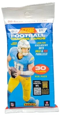 2024 Panini Score Football 30 Card Jumbo Value Cello Factory Sealed Fat Pack - Image 1 of 2