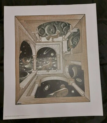 M.C. Escher Other World Approx 55cm x 65cm Poster Picture / Other World / Cordon Art - Image 1 of 4