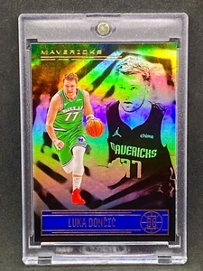 Luka Doncic RARE GOLD HOLO FOIL REFRACTOR INVESTMENT CARD PANINI MAVERICKS MINT - Picture 1 of 2
