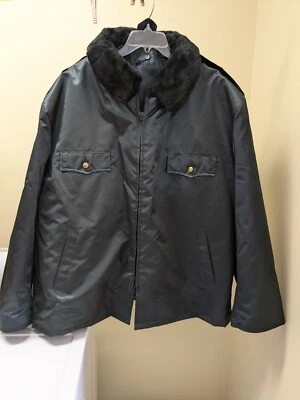 NWOT 54 LONG 6XL GERBER POLICE OUTERWEAR PARKA BOMBER JACKET NAVY USA MADE - Image 1 of 4