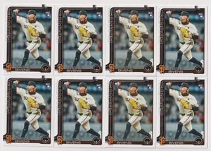 (8) LOTE DE TARJETAS DE NOVATO SPENCER BIVENS 2025 TOPPS SERIE 2 #537 GIGANTES DE SAN FRANCISCO - Imagen 1 de 1