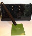  Kate Spade Authentic Metro Jemima Black Large Clutch Style Wristlet Wallet NWT
