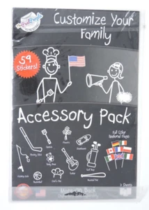 The Peel People Stick Figure Car Window Decals Accessory Family Pack 59 Stickers - Picture 1 of 5