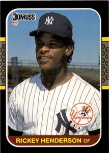 1987 Leaf #191 Rickey Henderson - Picture 1 of 2