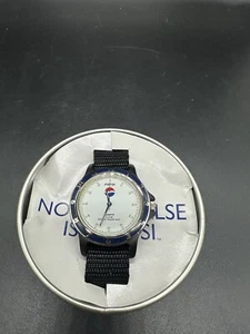 RARE Pepsi Promo Watch Quartz 1990s Nothing Else is a Pepsi in Promo Tin - Picture 1 of 10