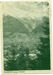 AUSTRIA (Z550) 1947 postcard INNSBRUCK stamped to SWITZERLAND - Picture 1 of 2
