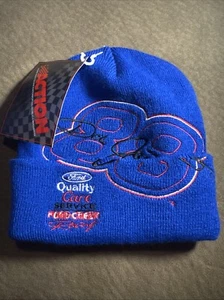 Cappello berretto NASCAR #88 Dale Jarrett LOGO maglia con polsini azione NUOVO NUOVO CON ETICHETTE Ford Racing - Foto 1 di 2