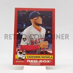 TOPPS Heritage Baseball MLB Cards 2025 - 126 Red Sox Ceddanne Rafaela Red Border - Picture 1 of 1