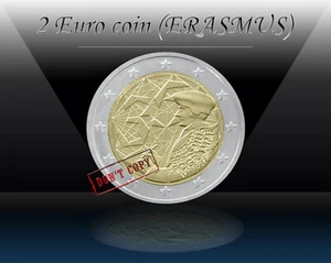 CYPRUS 2 EURO 2022 (ERASMUS PROGRAMME) 2 Euro Commemorative Coin * UNC - Picture 1 of 3