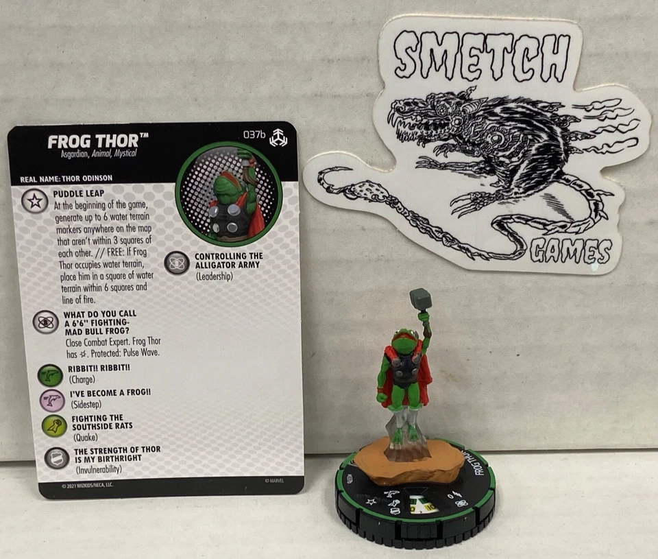 WOTR 037b Frog Thor - Rare PRIME Figure - Marvel Heroclix - War of the Realms - Image 1 of 1