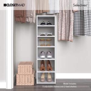 ClosetMaid Storage Organizer Adjustable Shelves Stackable Free Standing 41 in. H