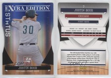 2011 Donruss Elite Extra Edition Prospects Blue Status Die-Cut /100 Justin Bour
