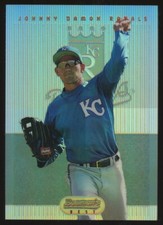 1995 Bowman's Best #45 Johnny Damon Blue Refractors Kansas City Royals