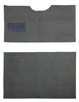Kit de alfombras delanteras y traseras Dodge VD15 1940-1940 en negro gris tostado lazo Cutpile Foto 1 de 4