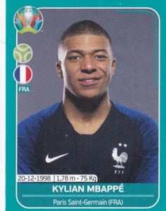 Panini Euro EM 2020 Preview Sticker FRA 25 Kylian Mbappe - Picture 1 of 2