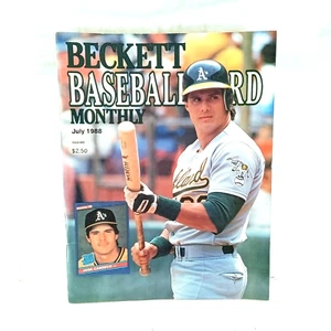 Beckett Baseball Card Monthly July 1988 Jose Canseco Oakland Athletics A's - Picture 1 of 2