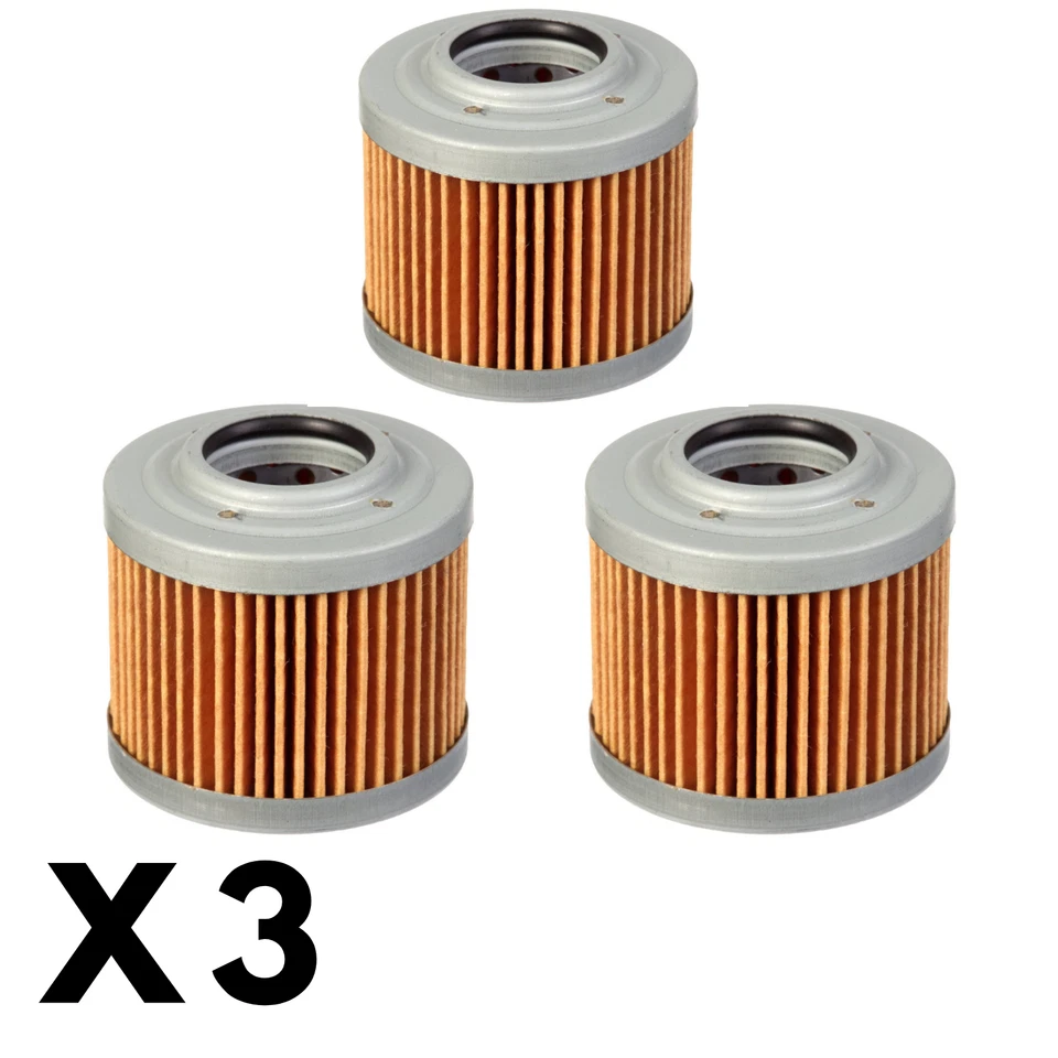 Paquete de 3 filtros de aceite blancos para BMW G650X Challenge 2007-2009 Foto 1 de 1