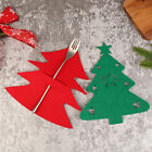 1Pc 2mm Christmas Holders Pockets Cutlery Cover Xmas Party Spoons Forks Bags s