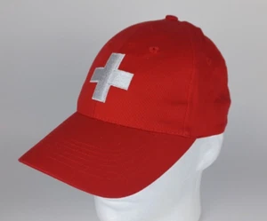 Switzerland "since 1291" Cotfer Embroidered Flag OSFA Adjustable 100% Cotton Hat - Picture 1 of 5