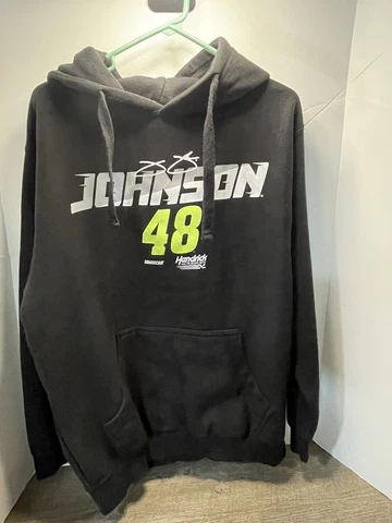 Jimmie Johnson #48 Nascar Hendrick Motorsports Black Hoodie Men’s Large Cover