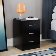 Black Chest of Drawers Modern Bedroom Furniture Bedside Table Wardrobe Desk