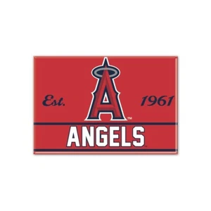 TWO (2) LOS ANGELES ANGELS, 2.5" X 3.5" METAL MAGNETS FROM WINCRAFT - Picture 1 of 2