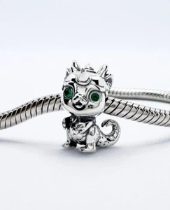 Baby Drache Charm Bead süßes Fabeltier echt 925 Sterling Silber 💖 - Bild 1 von 12