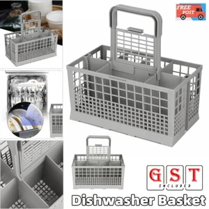 Dishwasher Cutlery Basket Organiser Cage Handle Compartment Holder 240X135X215mm - Picture 1 of 10