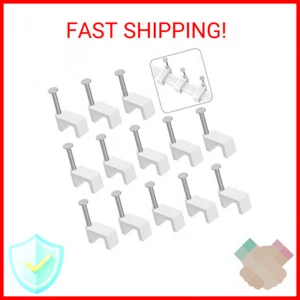 Cable Clips Nail in Cable Clips 100 Pcs 8mm Flat Ethernet Cable Wall Clips Cable - Picture 1 of 2
