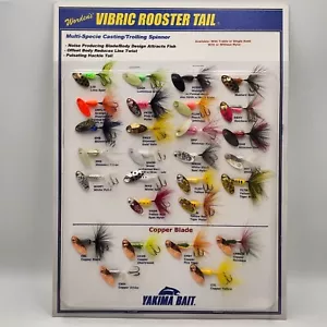 Yakima Bait Wordens Rooster Tail Spinner Sample Display Board 820092 - Picture 1 of 3