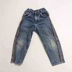 Vintage Oshkosh Western Cowboy Fringe Toddler Jeans Size 4 - Picture 1 of 9