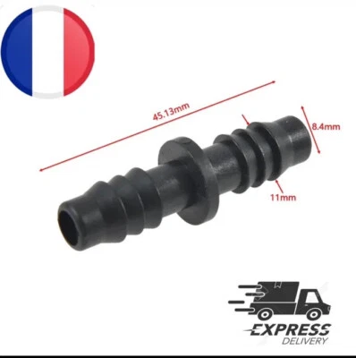 Raccord Droit Manchon Pour Durite Essence E85 Éthanol Tuyau Carburant Diesel - Photo 1/4