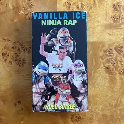 Vintage Vanilla Ice Teenage Mutant Ninja Turtles Ninja Rap VHS Video Single 1991 - Image 1 of 4