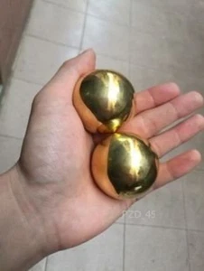 Kungfu Solid Brass Beads 40mm Martial Arts Fitness Ball Props _ - Bild 1 von 5