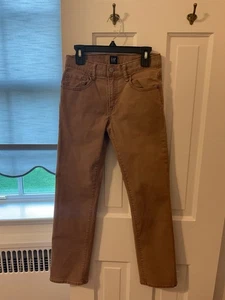 GAP Denim Boys Size 12 R Stretch Straight brown - Picture 1 of 3
