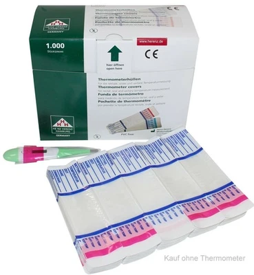 Megro Softtemp Digital Schutzhüllen ohne Gleitmittel für Fieberthermometer