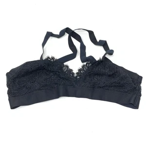 Aerie Bralette Damen Größe Medium schwarz Spitze gekreuzte Rückenträger - Bild 1 von 5