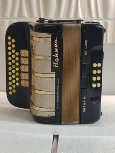 +BUTON accordions used music instruments HOHNER NORMA III DE LUX 8 BASS - Picture 1 of 17