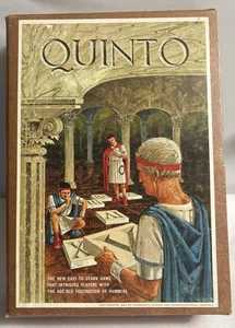Gioco da tavolo vintage QUINTO 1964 COMPLETO - Foto 1 di 9