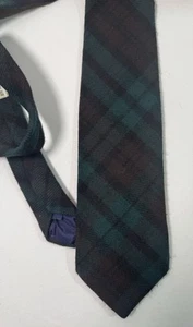 Vintage Retro Plaid Multicolor Neck Tie by Rooster Ruffler Colletion 4x56” Wool - Picture 1 of 4