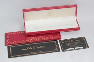 CARTIER Écrin pour stylo + garantie Must de Cartier (56361) - Picture 1 of 5