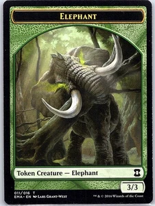 Elephant Token 11 Eternal Masters - Magic The Gathering MTG - NM - Picture 1 of 2
