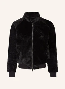 Giuseppe Zanotti Refurbished Item Size XL Fox Fur Bomber Jacket Black 63919672 - Picture 1 of 5